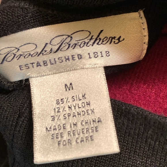 Brooks Brothers Classic Black Silk blend Turtleneck Sweater - Picture 8 of 11